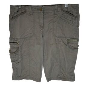 Women's Khaki Cargo Shorts , Sz 14